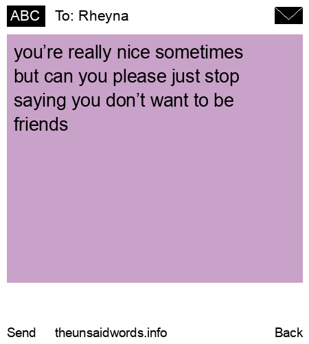 unsent message to Rheyna
