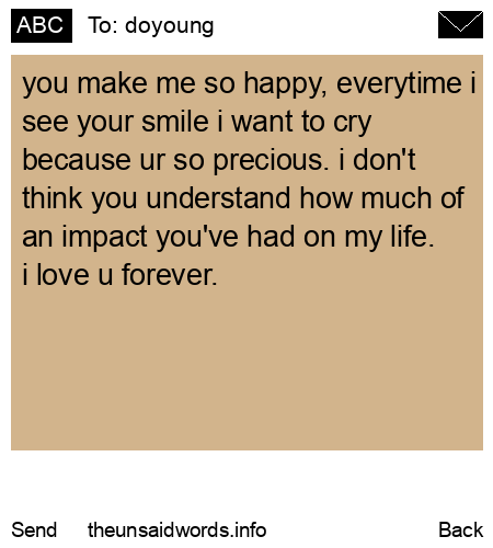 unsent message to doyoung