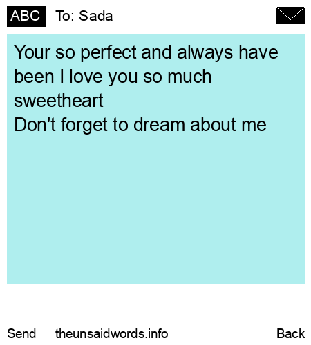 unsent message to Sada