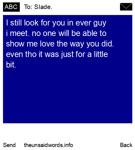 unsent message to Slade.