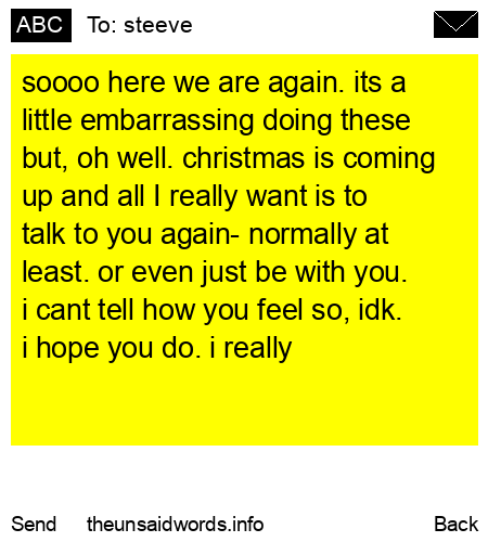unsent message to steeve