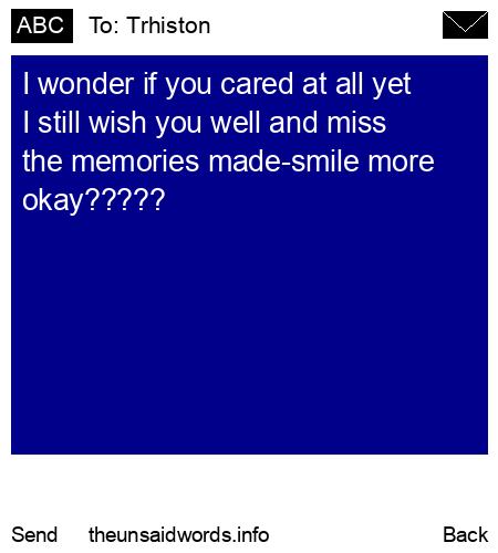 unsent message to Trhiston
