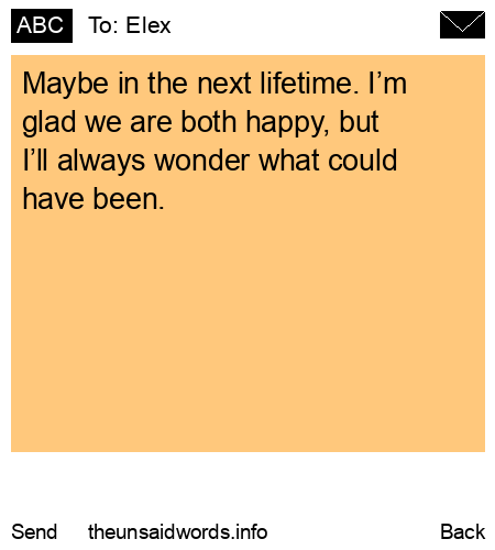 unsent message to Elex