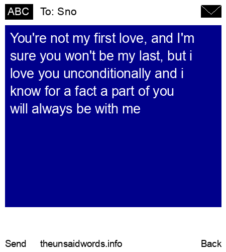 unsent message to Sno