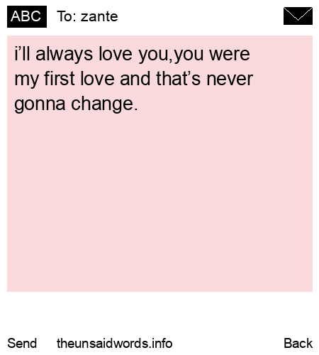 unsent message to zante