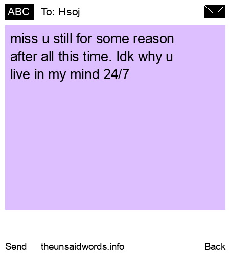 unsent message to Hsoj