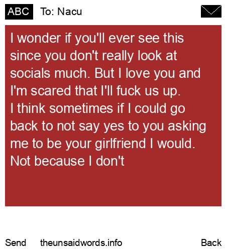 unsent message to Nacu