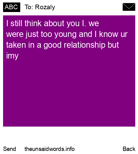 unsent message to Rozaly 