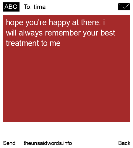 unsent message to tima