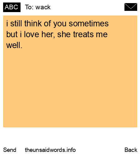 unsent message to wack