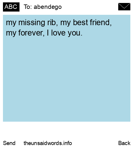 unsent message to abendego