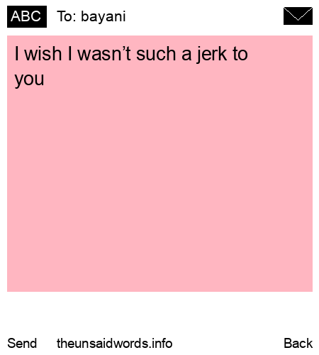 unsent message to bayani