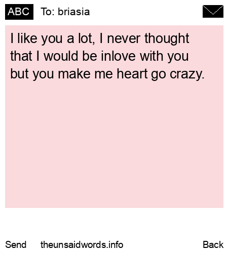 unsent message to briasia