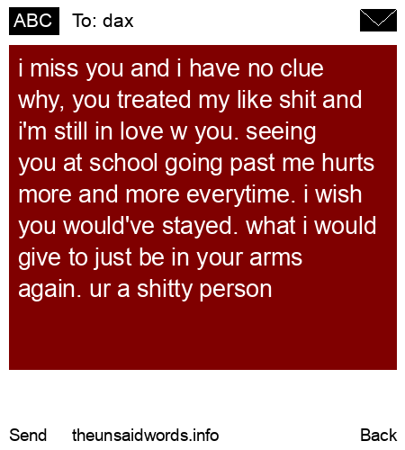 unsent message to dax