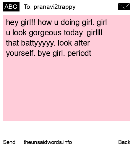 unsent message to pranavi2trappy