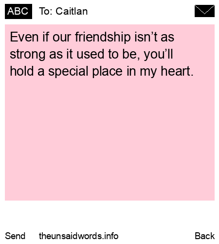 unsent message to Caitlan
