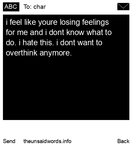 unsent message to char