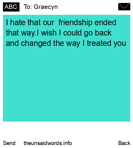 unsent message to Graecyn 