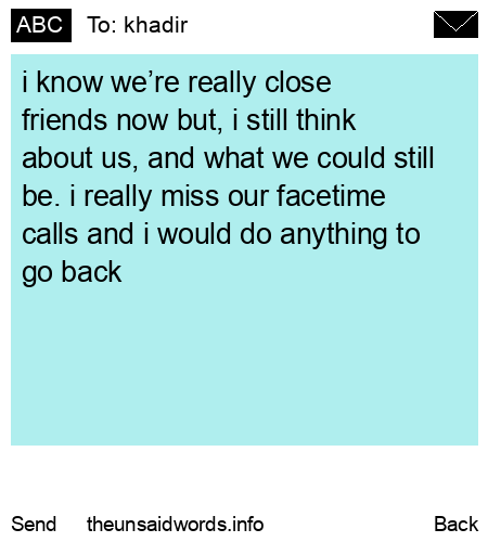 unsent message to khadir