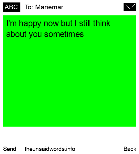 unsent message to Mariemar