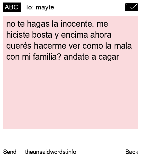 unsent message to mayte