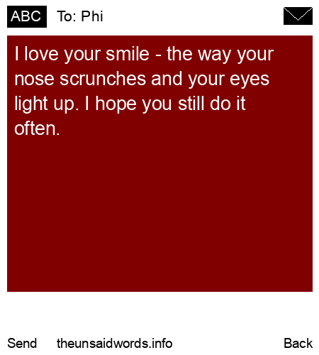 unsent message to Phi
