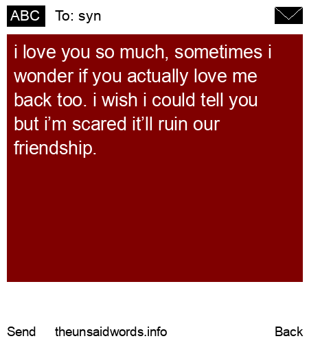 unsent message to syn