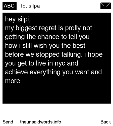unsent message to silpa