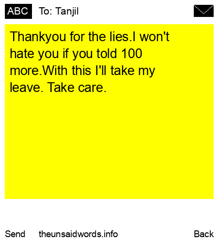 unsent message to Tanjil