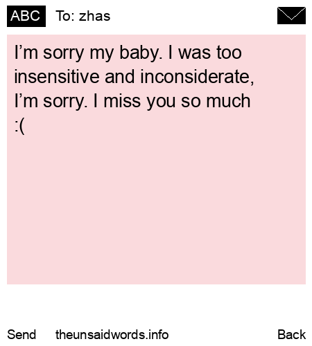 unsent message to zhas