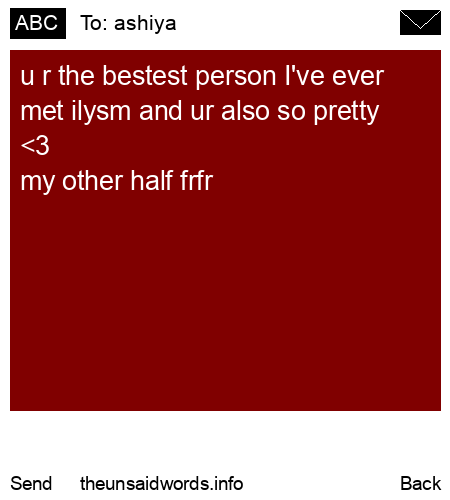 unsent message to ashiya