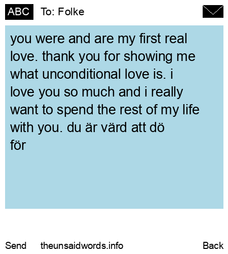 unsent message to Folke