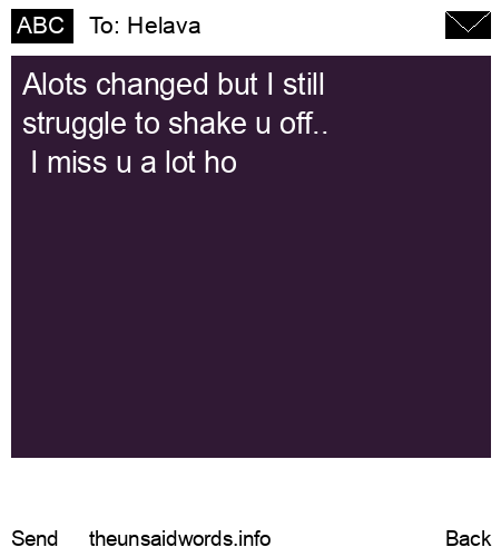 unsent message to Helava