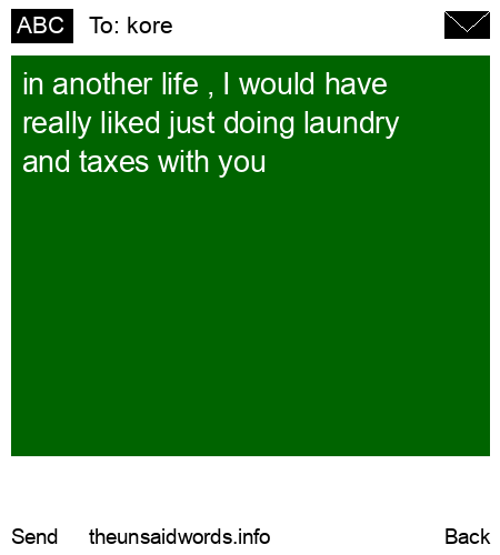 unsent message to kore