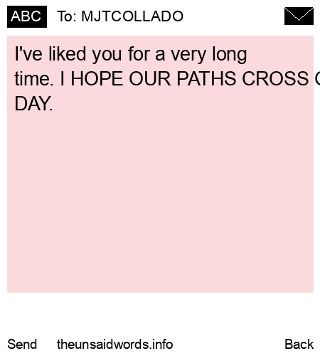 unsent message to MJTCOLLADO