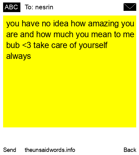 unsent message to nesrin