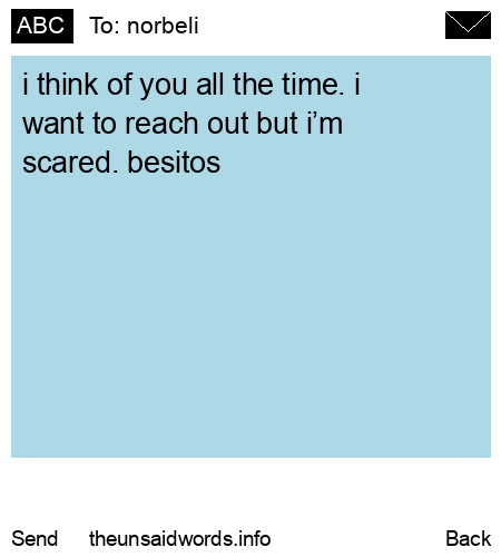 unsent message to norbeli