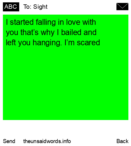 unsent message to Sight