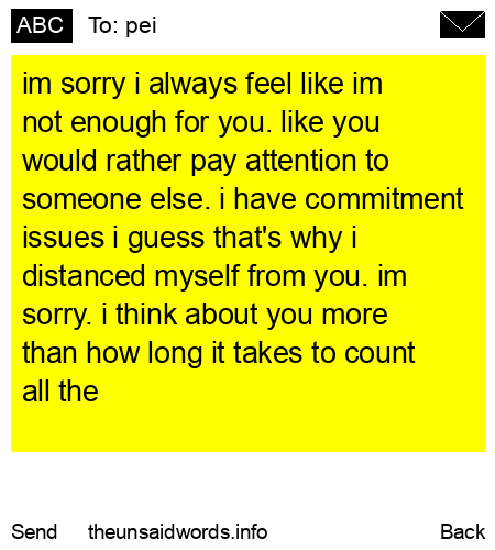 unsent message to pei