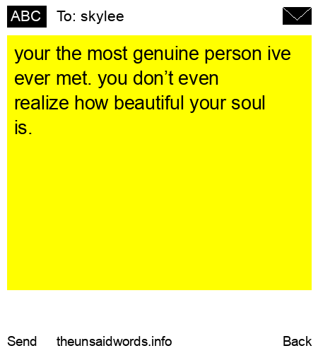 unsent message to skylee