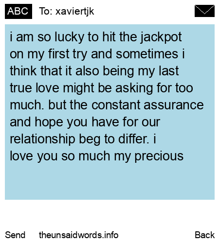 unsent message to xaviertjk