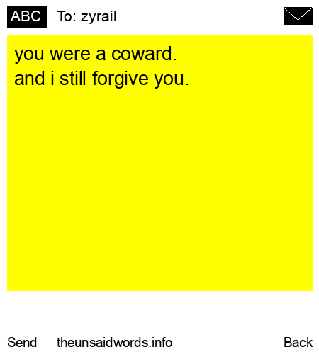 unsent message to zyrail