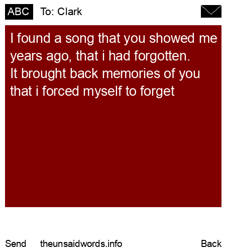 unsent message to Clark