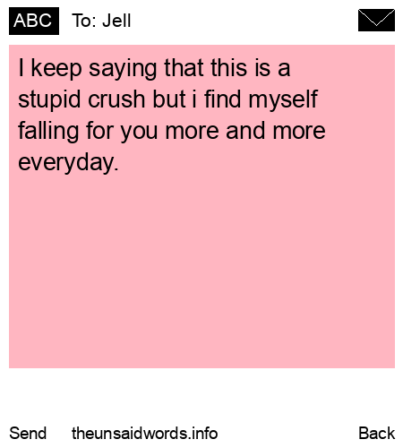 unsent message to Jell
