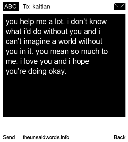 unsent message to kaitlan
