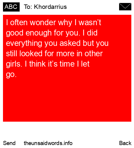 unsent message to Khordarrius