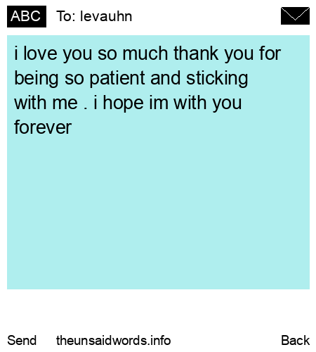 unsent message to levauhn