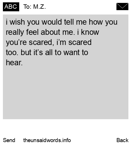 unsent message to M.Z.