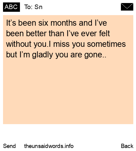 unsent message to Sn