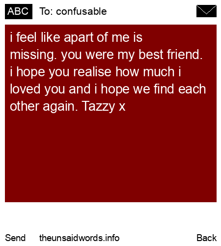 unsent message to confusable